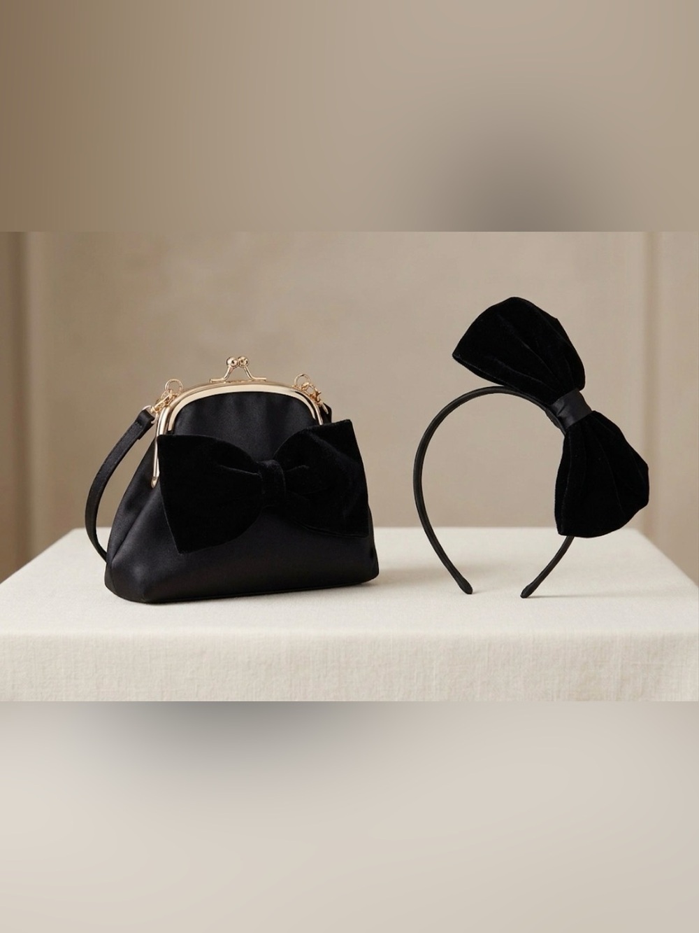 Gymboree | black purse and headband set